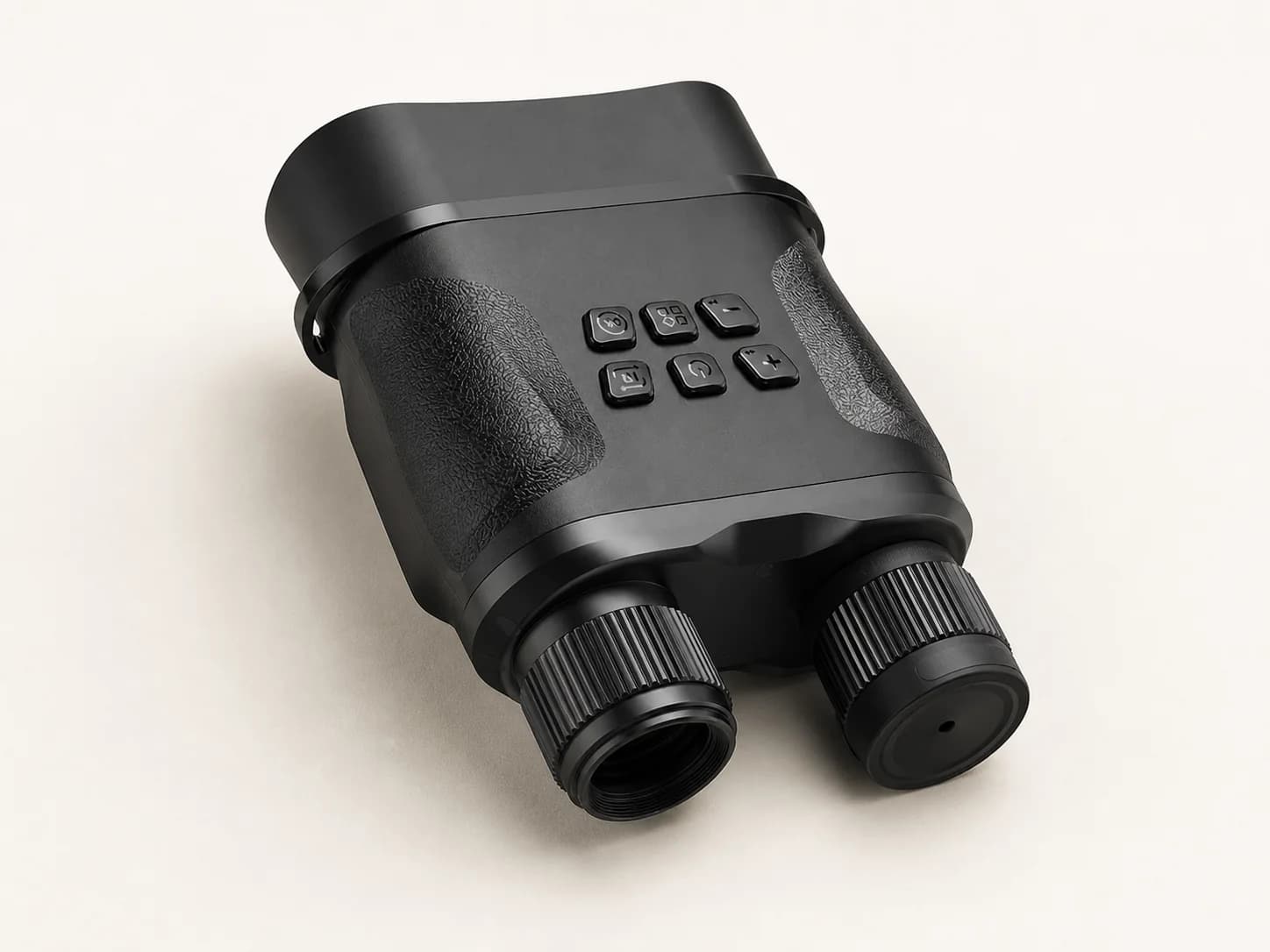 ERAINS ES-NV001-PLUS digital night vision binocular on a warm light studio background