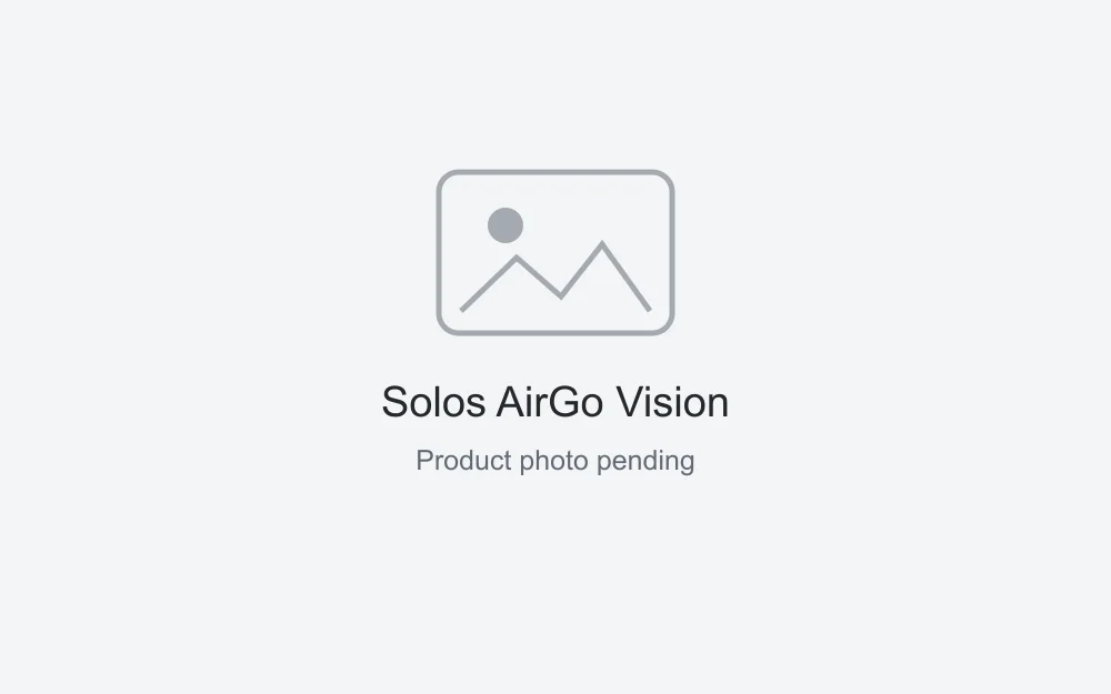 Solos AirGo Vision — placeholder; licensed product photo pending