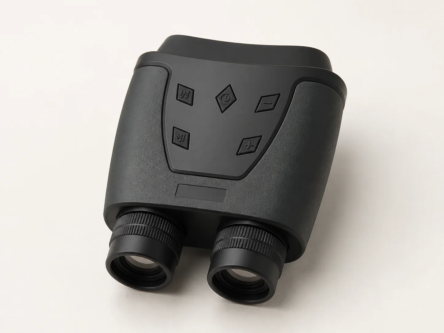 Hollyview NV900PRO digital night vision binocular on a warm light studio background